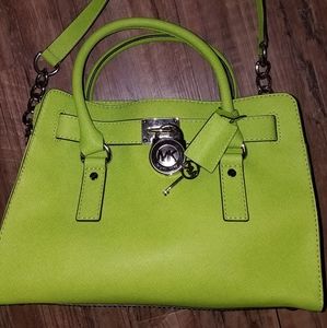 Lime green Hamilton Michael Kors bag